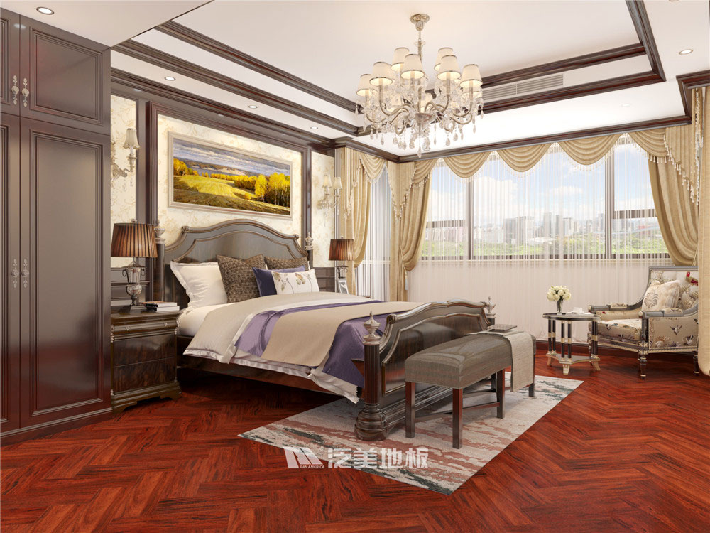 落腺豆T01人字拼地板